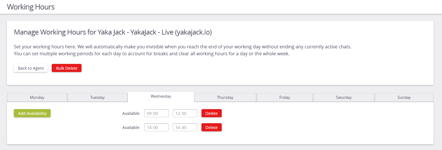 Working Hours